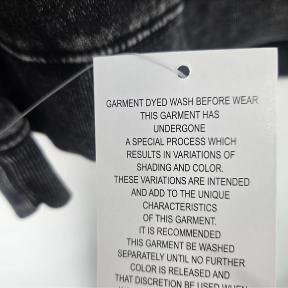 🖤☠️NWT-Hills and Valleys Black Garment Dyed Skeleton Coord Set Sz S🖤☠️ - Picture 12 of 12